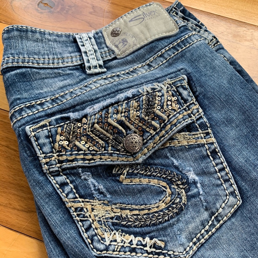 Silver Suki Mid Capri